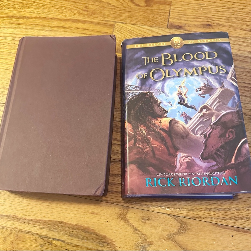 Two Rick Riordan Blood of Olympus Hardcovers